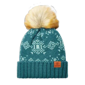 10047221 Ariat Petrona Beanie - Reflecting Pond/Arctic