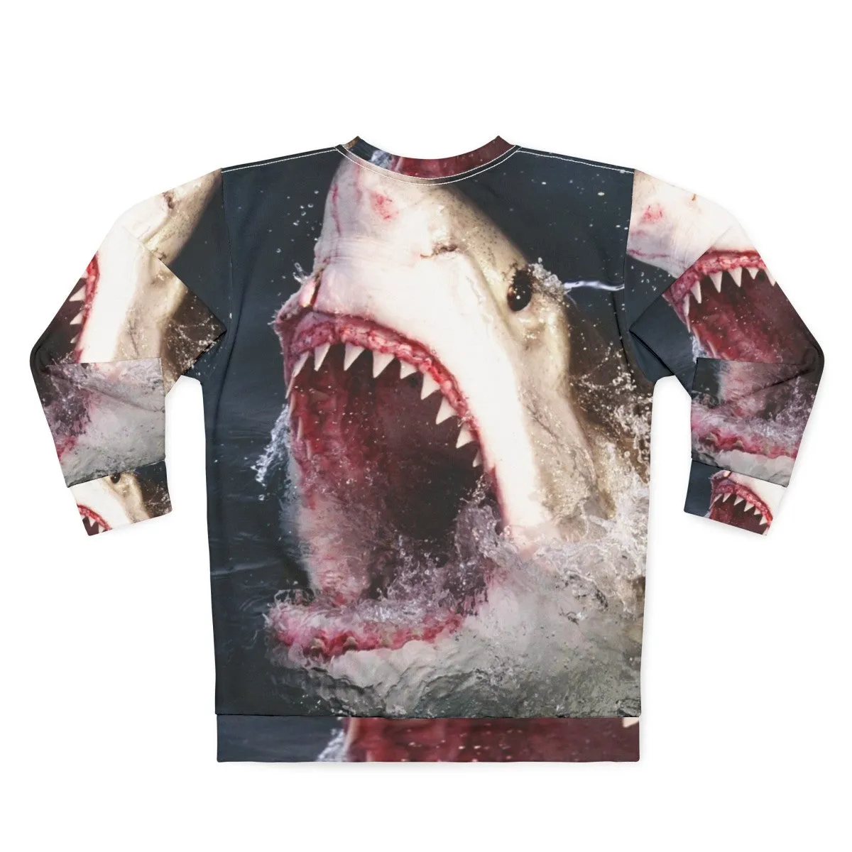 3D Great White Shark Bite Sweatshirt for Shark Week