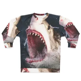 3D Great White Shark Bite Sweatshirt for Shark Week