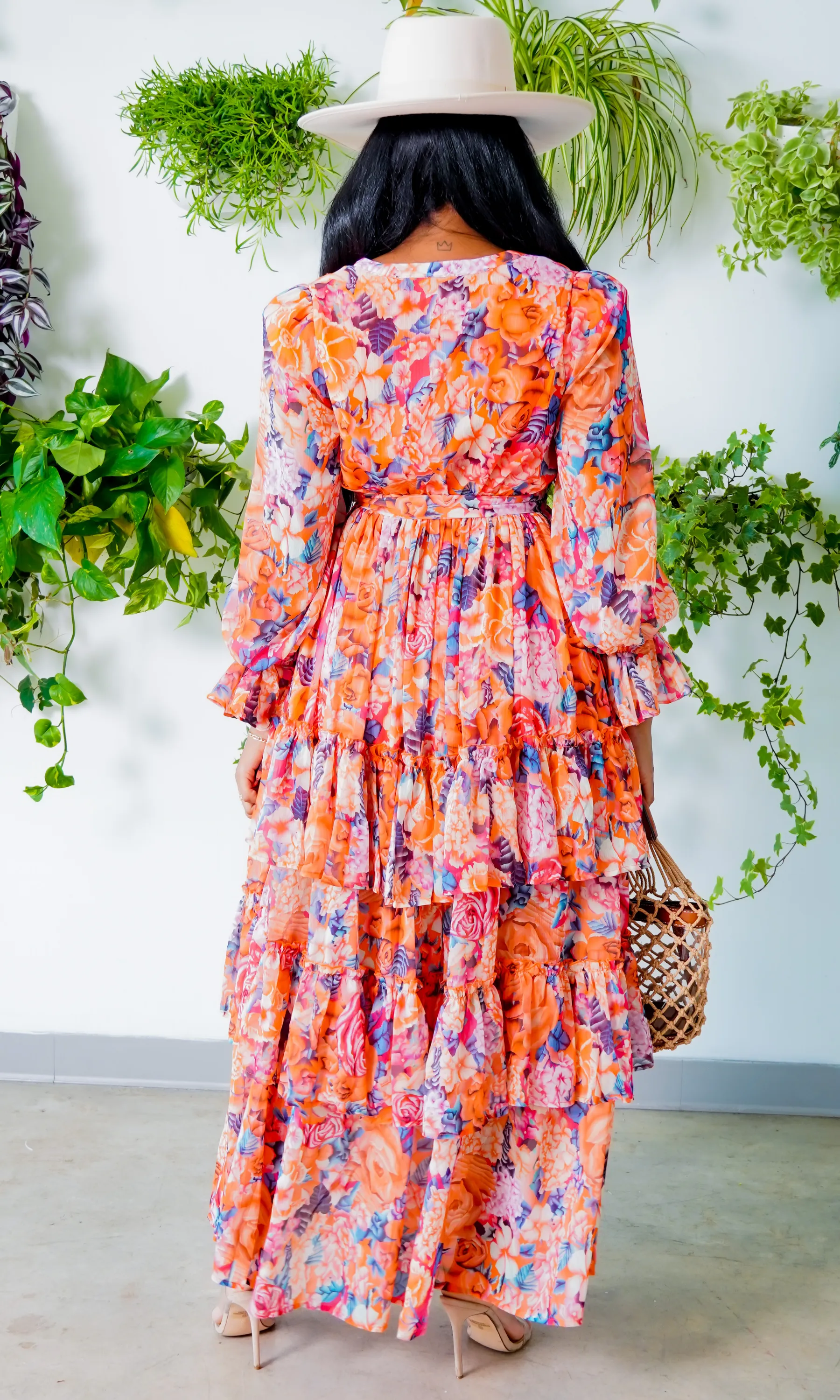 Bouquet of Flowers| Floral Long Dress FINAL SALE