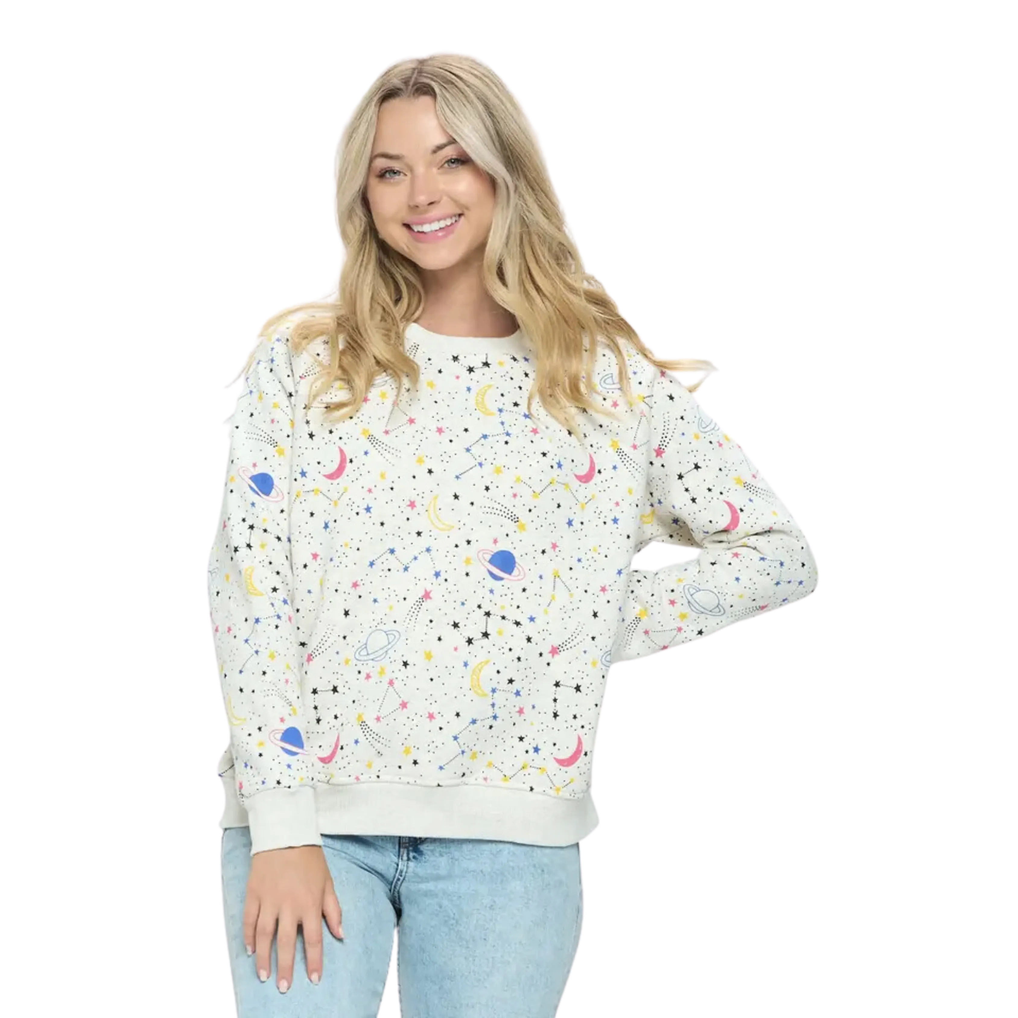 Constellation Print Sweatshirt