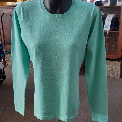 COTTON CASHMERE CREW NECK JUMPER