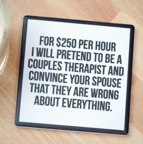 Couples Therapy Coaster