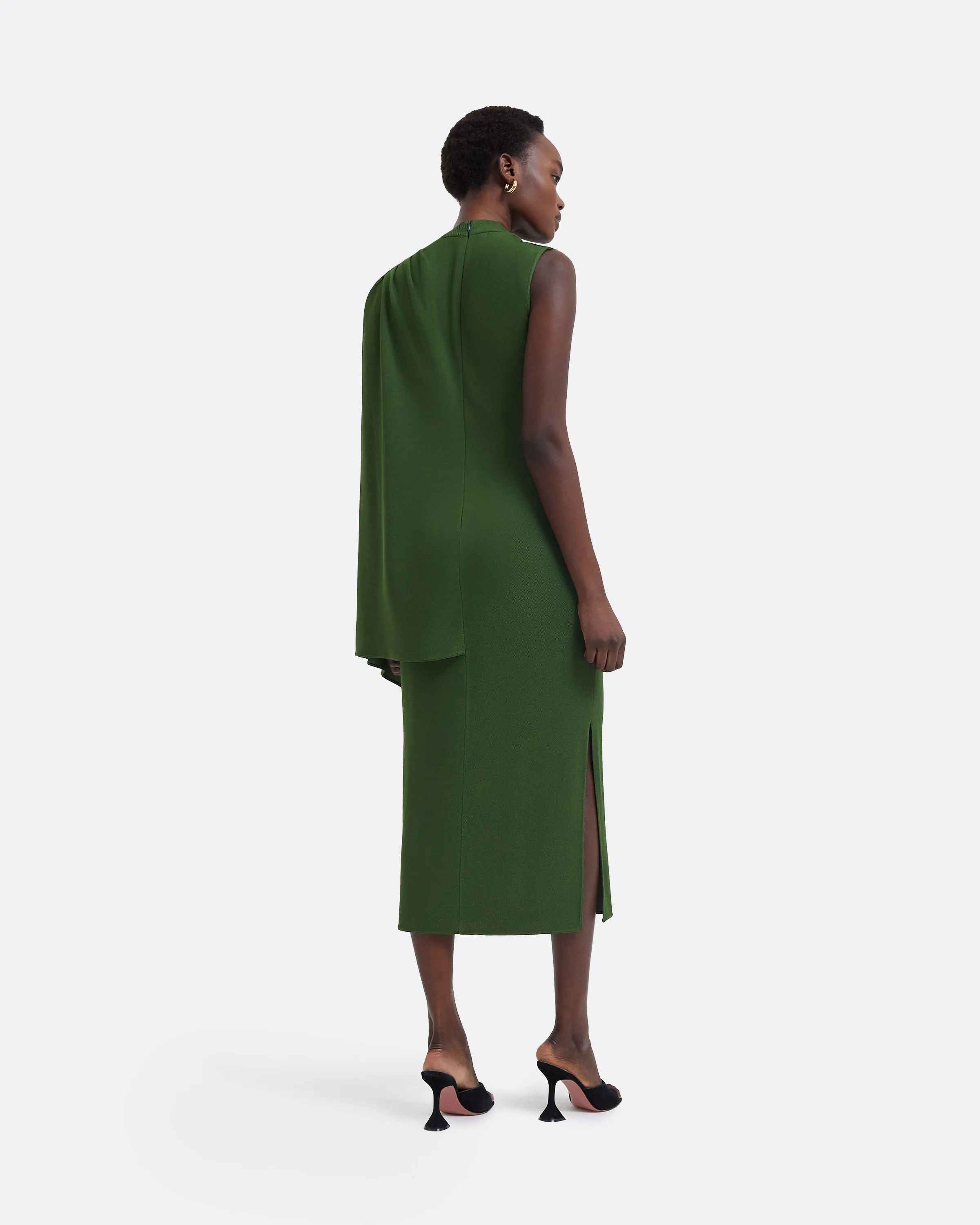 Dilly Moss Green Midi Dress