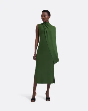 Dilly Moss Green Midi Dress