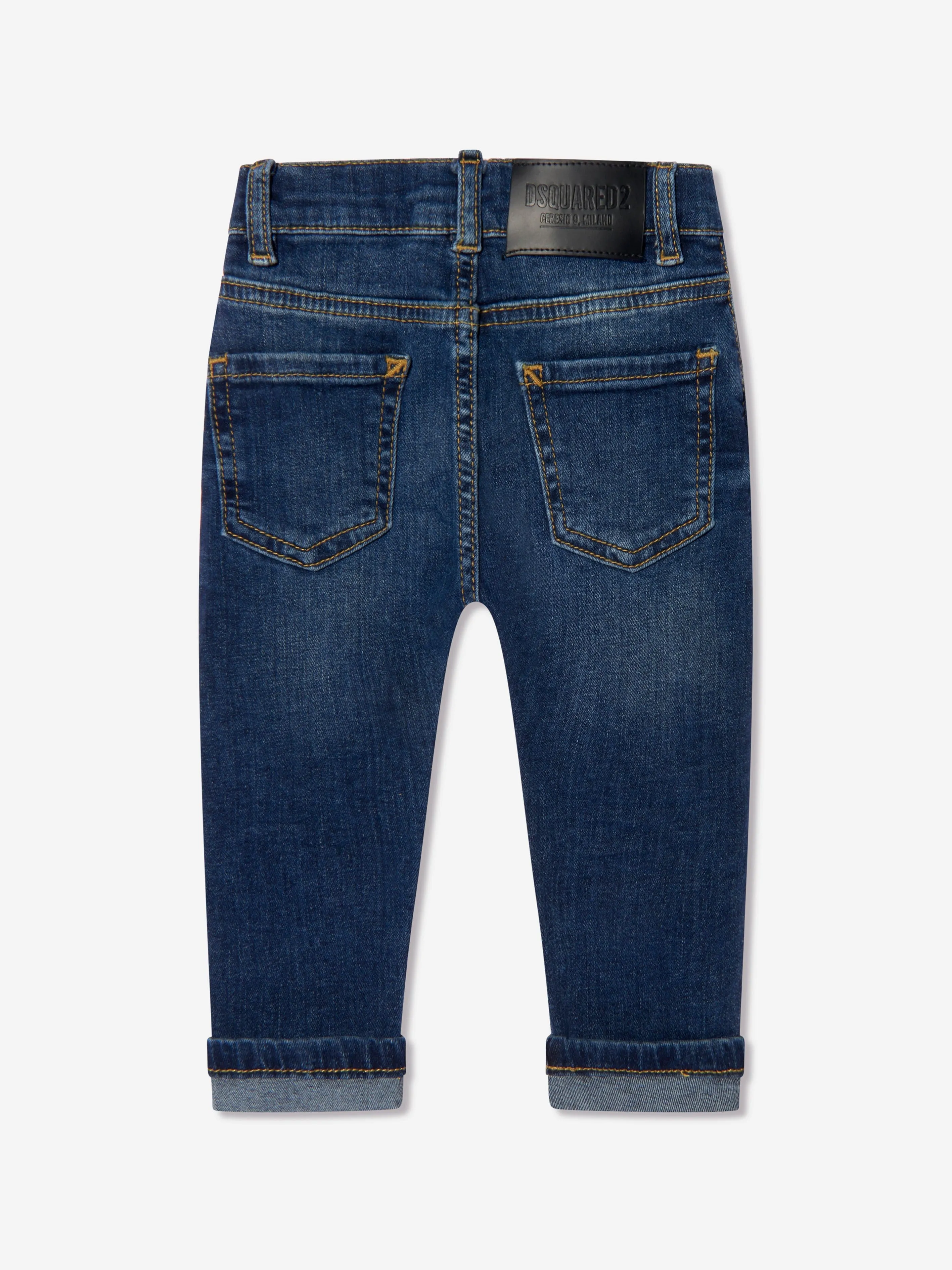 Dsquared2 Baby Denim Jeans In Blue