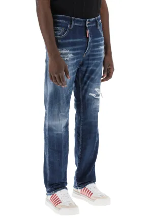 Dsquared2 destroyed denim jeans in 642 style