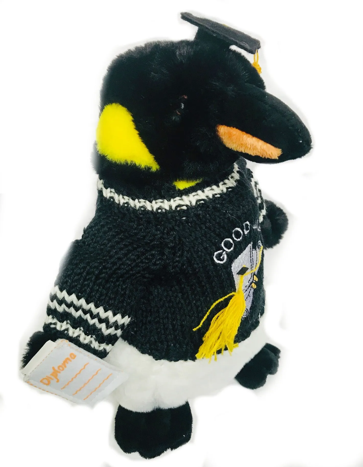 Emperor Penguin Good Luck Graduation Plush (10" Tall)