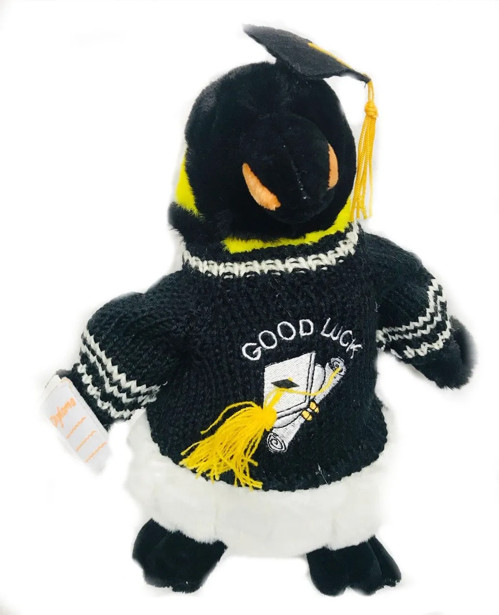 Emperor Penguin Good Luck Graduation Plush (10" Tall)