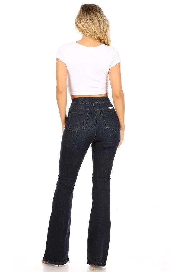 Envy Blu High Waist Flare Leg Jeans