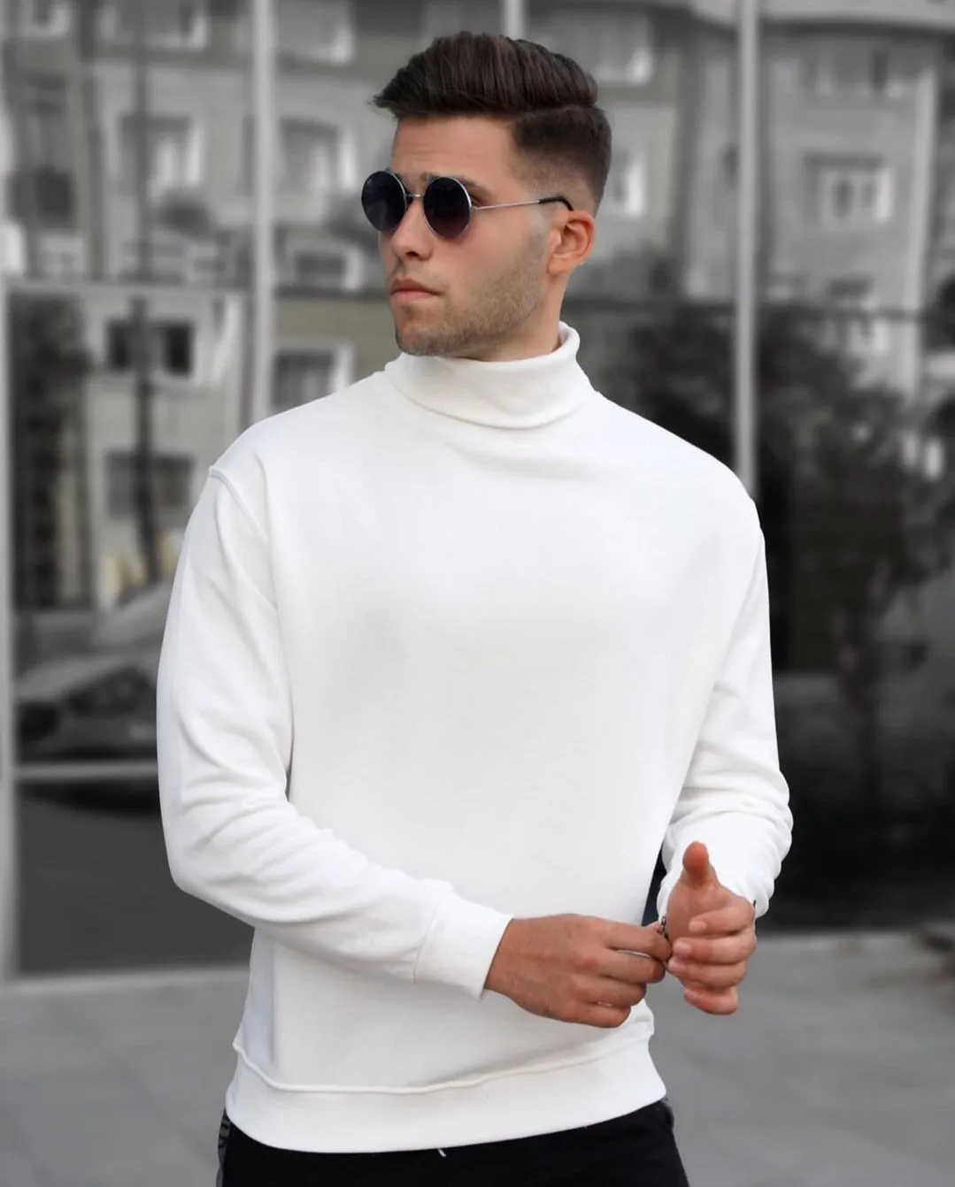 Full Turtle Neck Sweatshirt For Mens