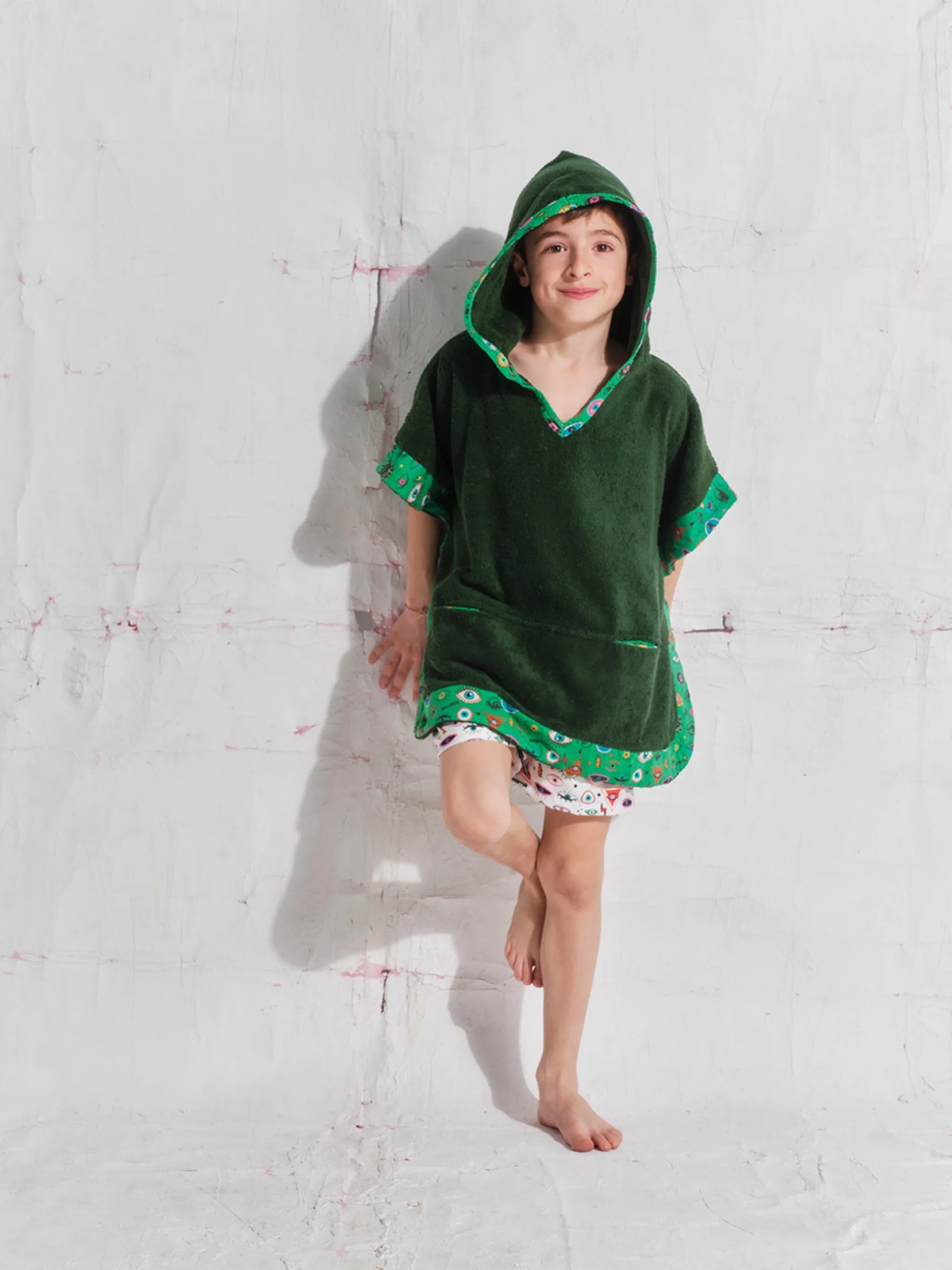 Green Eyes | Kids' Poncho