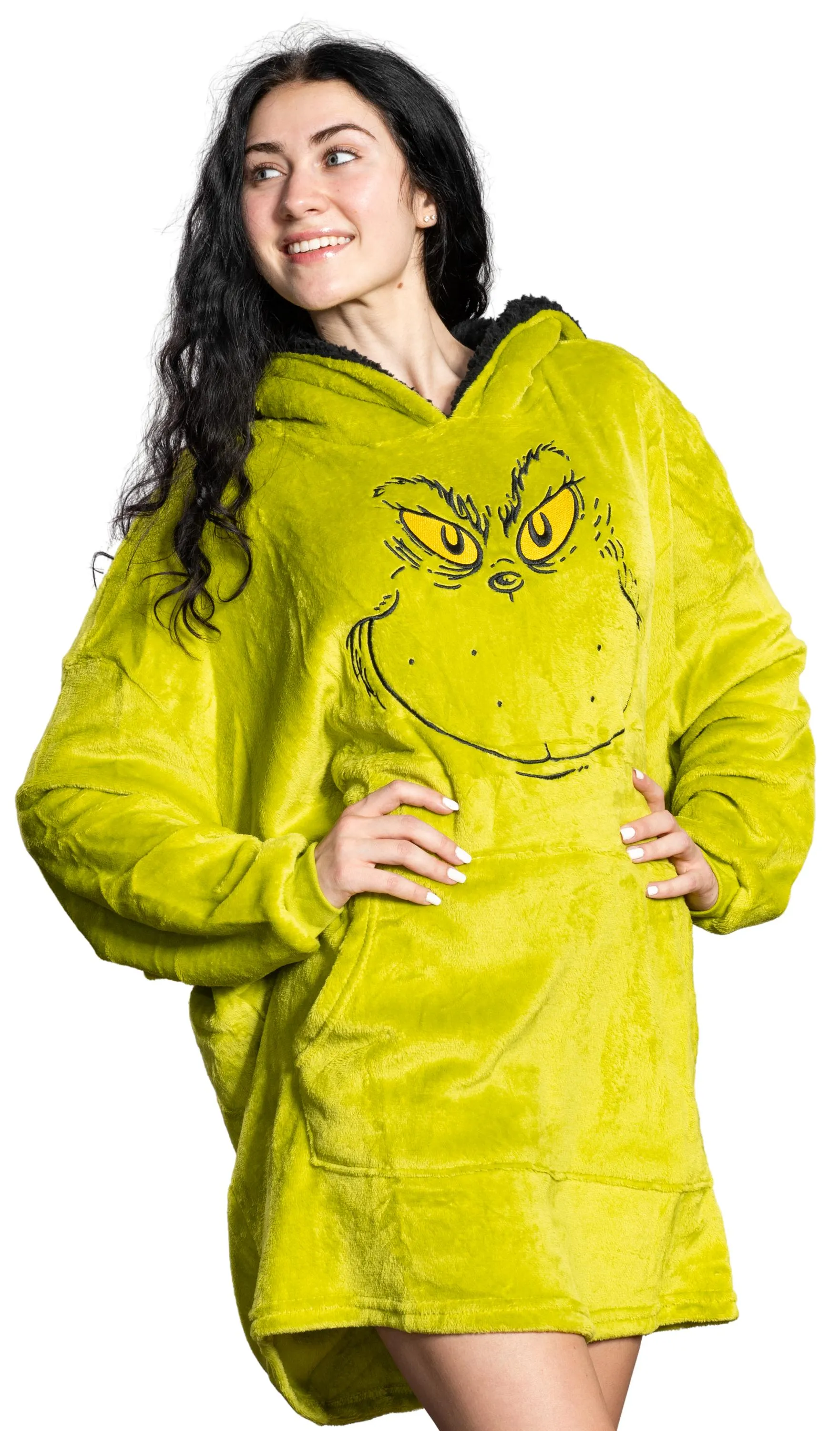 Grinch Face Sleep Poncho