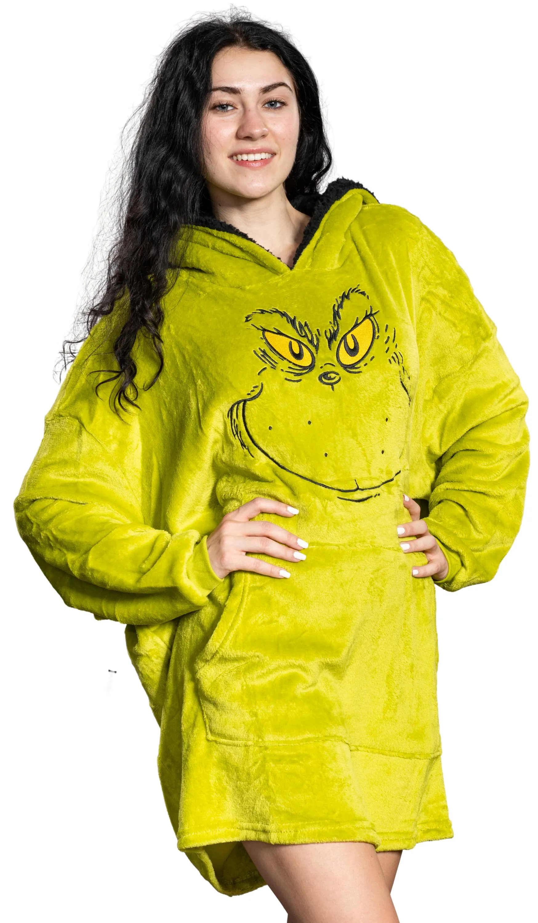 Grinch Face Sleep Poncho