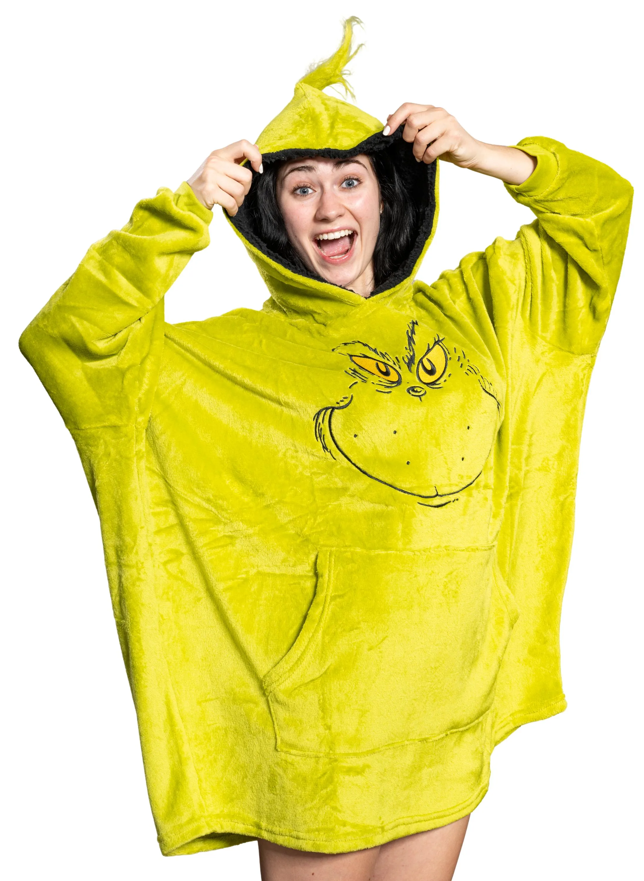 Grinch Face Sleep Poncho