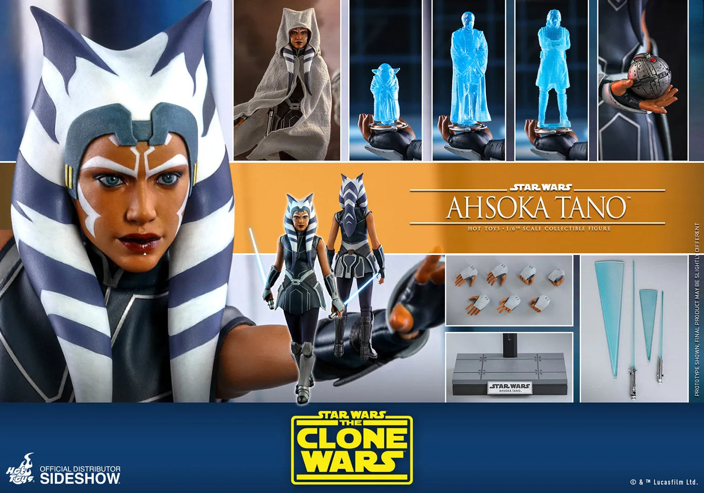 Hot Toys TV Masterpiece 1/6 Scale Figure - Ahsoka Tano (The Clone Wars)