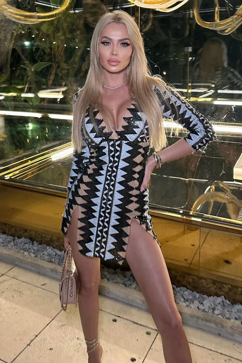 Jessica Bara Java Embellished Mini Dress As Seen On Sylwia Graff