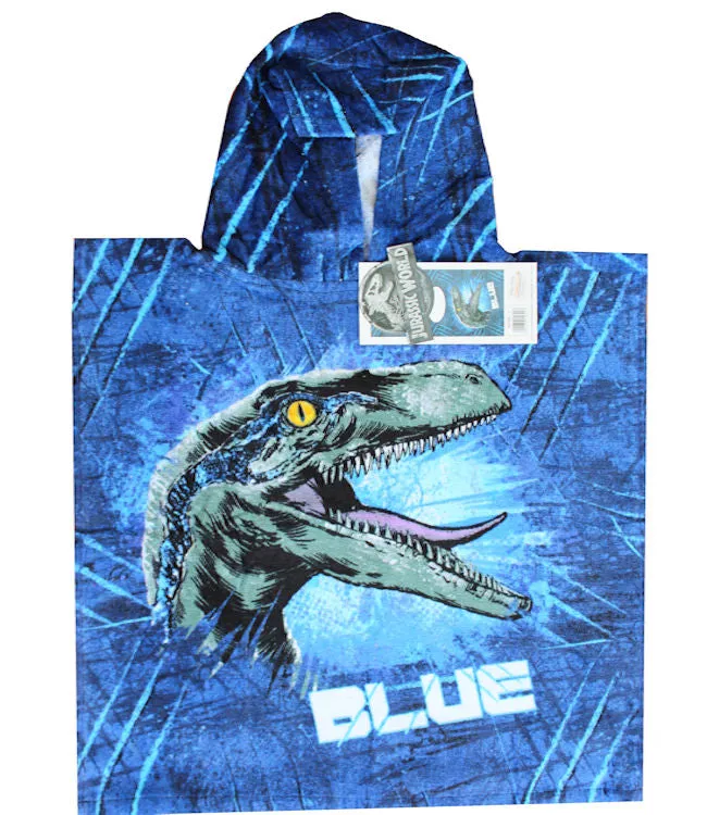 Jurassic World 2 Blue Towel Poncho