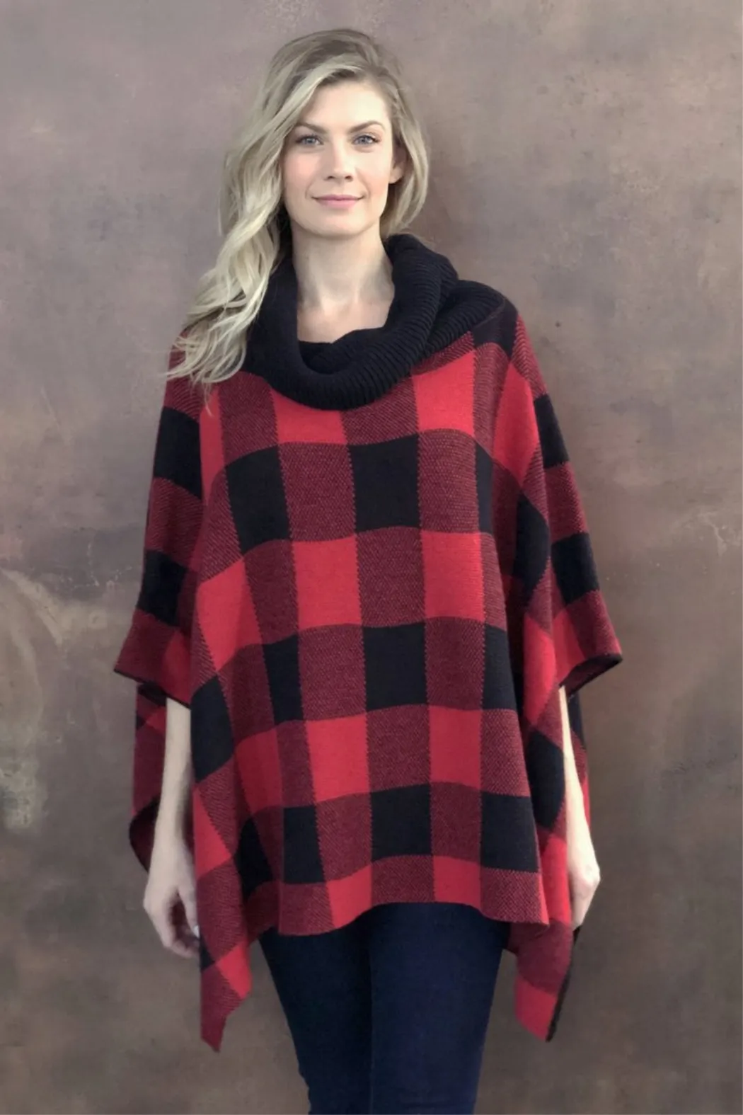 Kinsley Buffalo Check Poncho