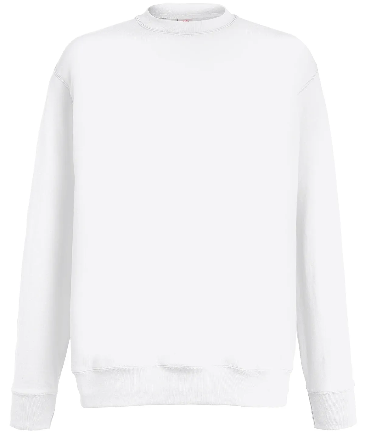 Lightweight set-in sweatshirt | White