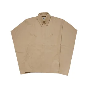 Logo Embroidered Twill Poncho