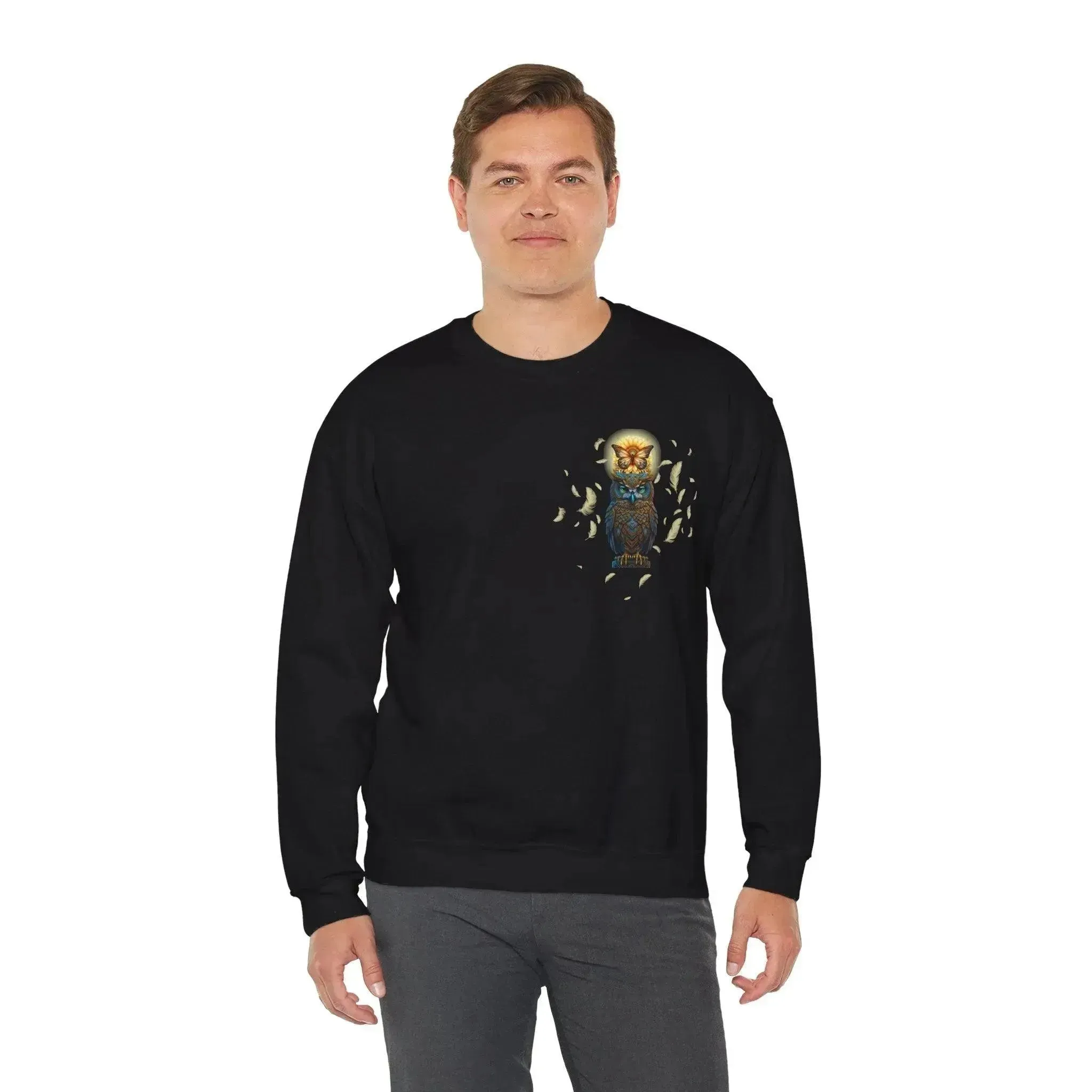 Luxury Owl Butterfly Unisex Sweatshirt