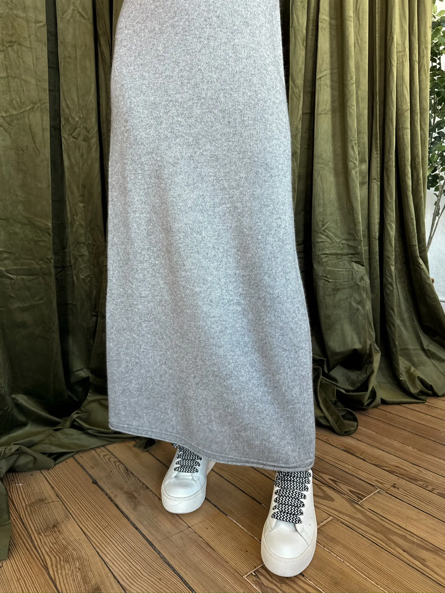 Maeva Sweater Maxi - Heather Grey