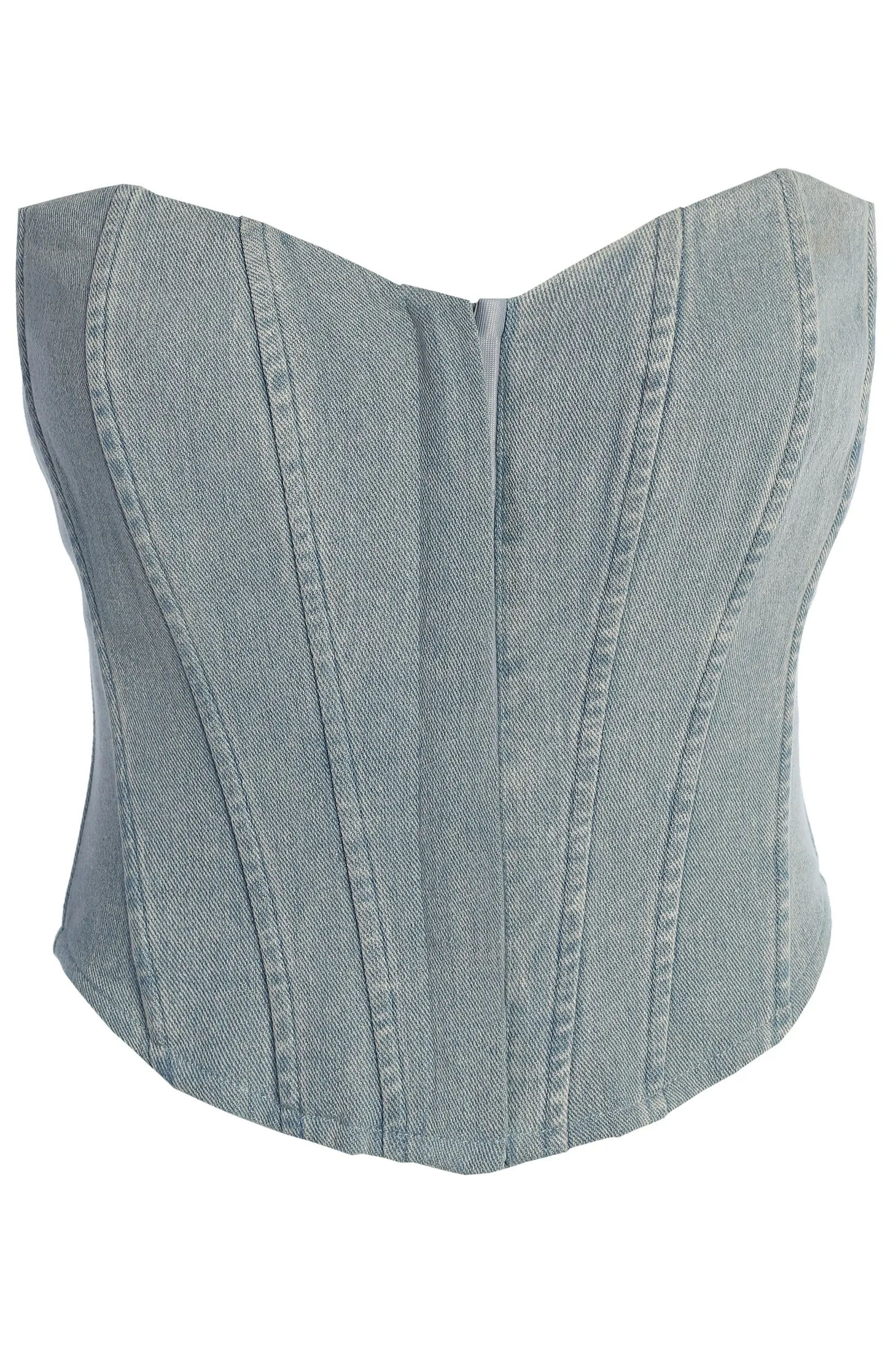 Medium Wash Denim Britney Corset