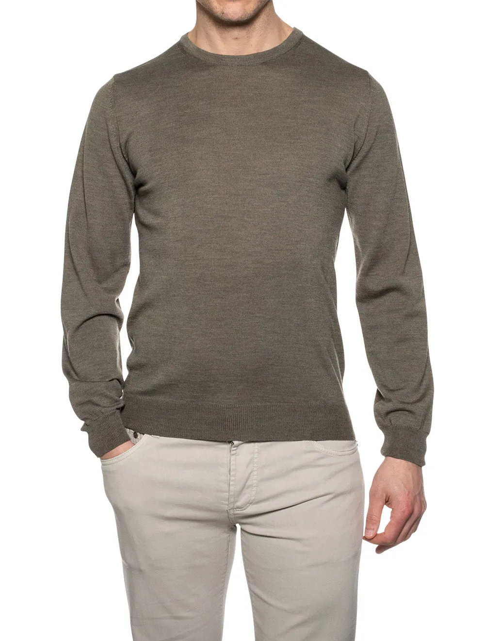 Merino Wool Crewneck Sage