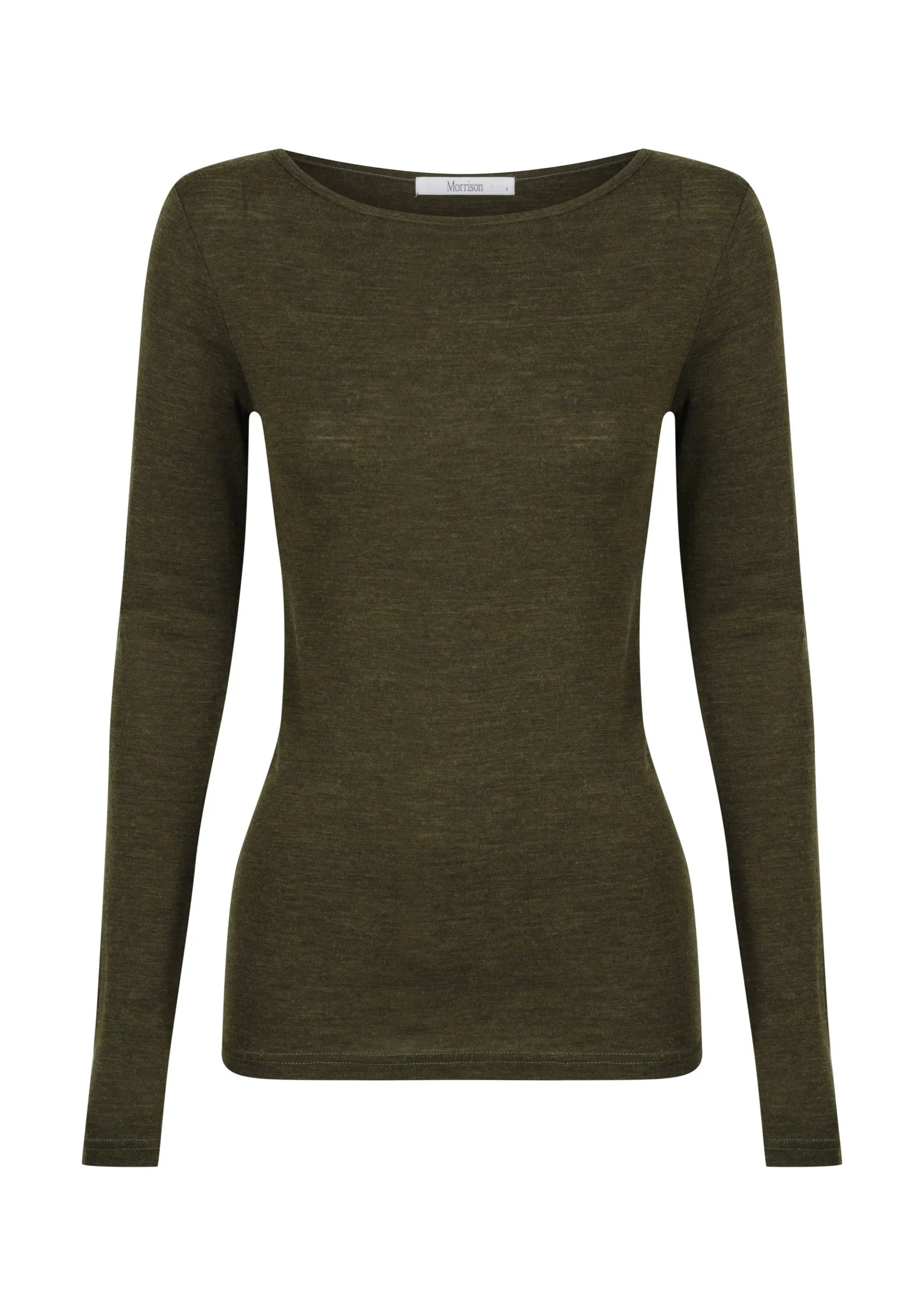 Morri Merino Round Neck_Khaki