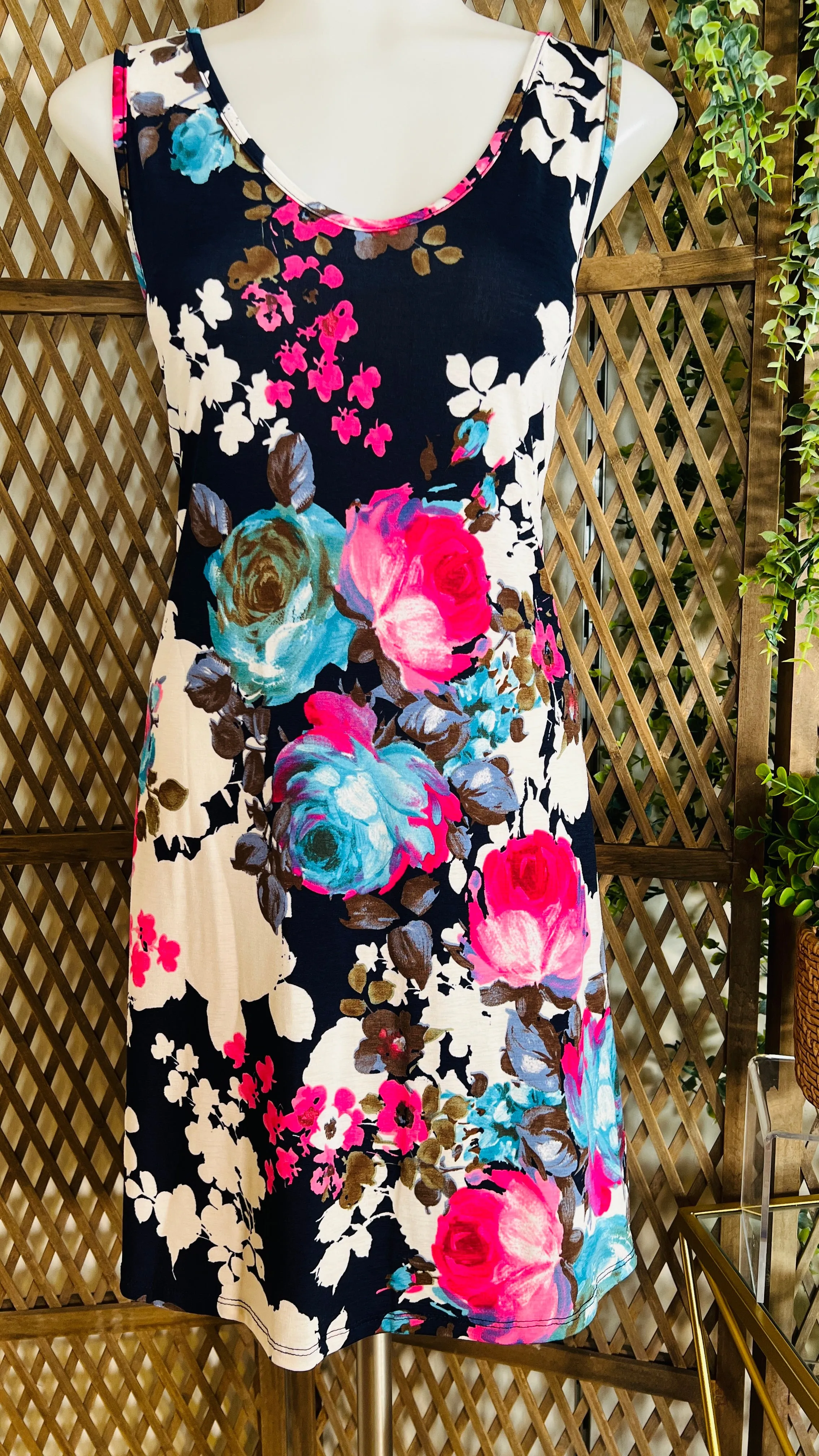 Multi Color Floral Dress