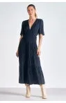 Navy Blue Dress by Elan