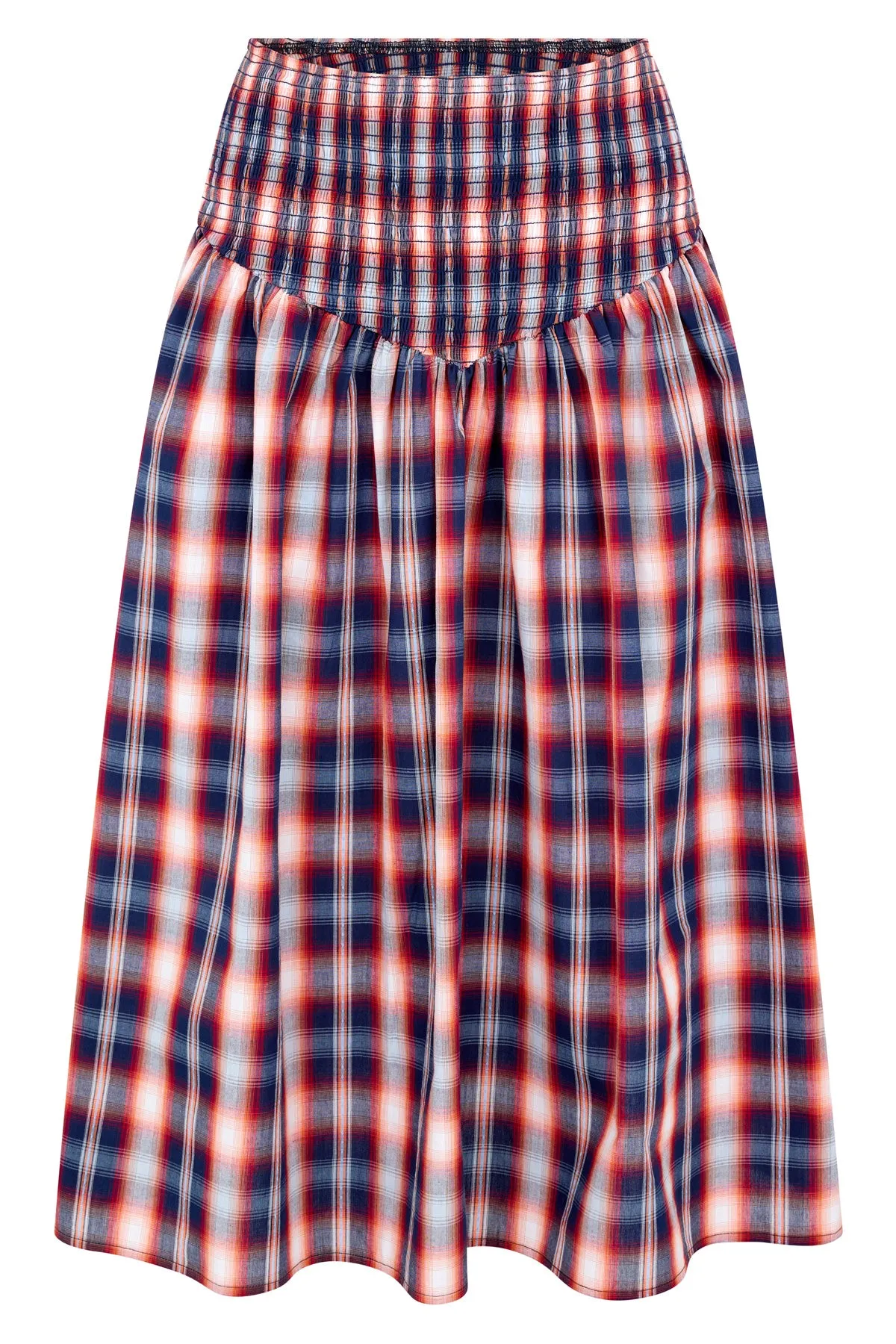 Negroni Ruched Midi Skirt