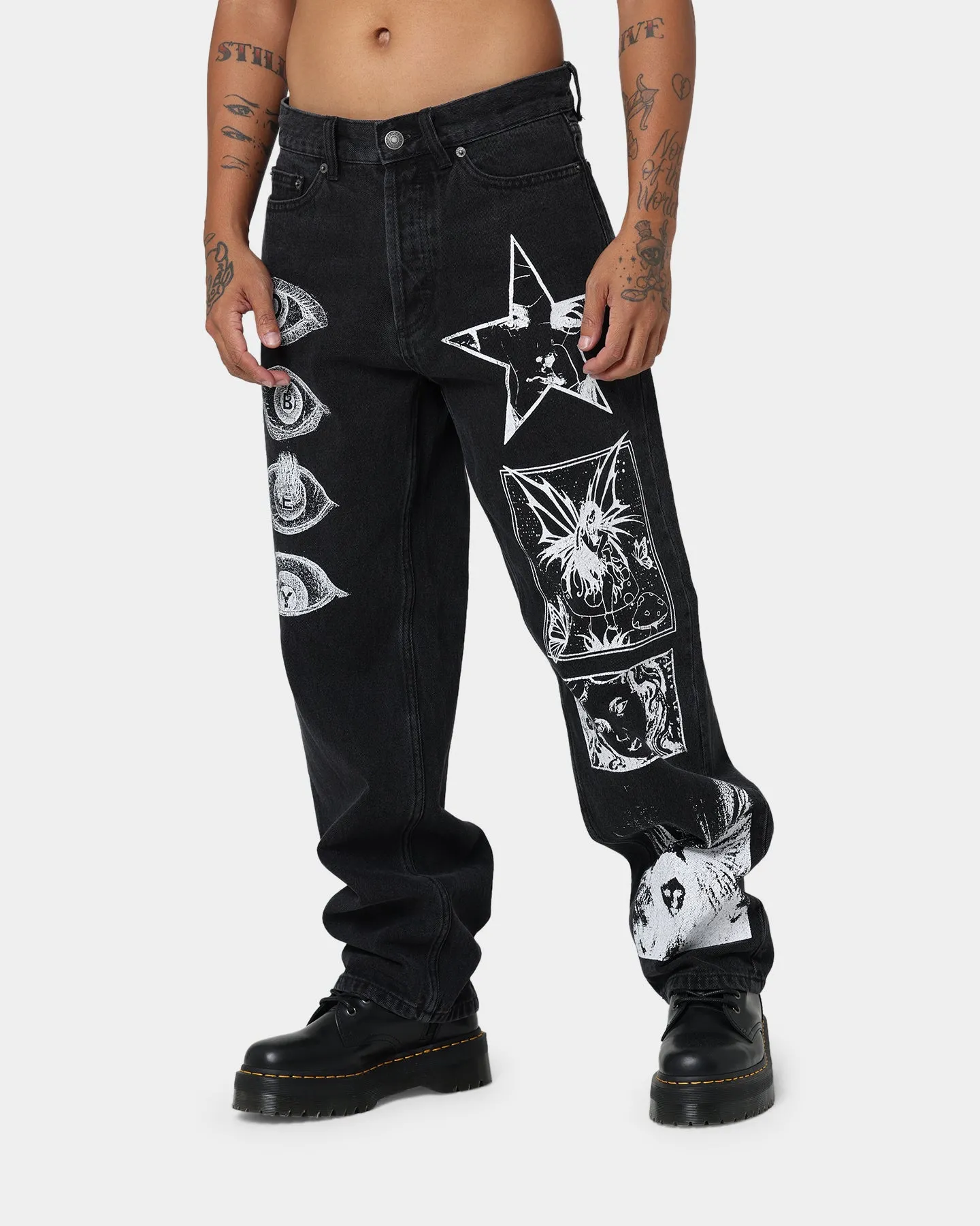 Obey Hard Work Dreams Denim Jeans Dusty Black