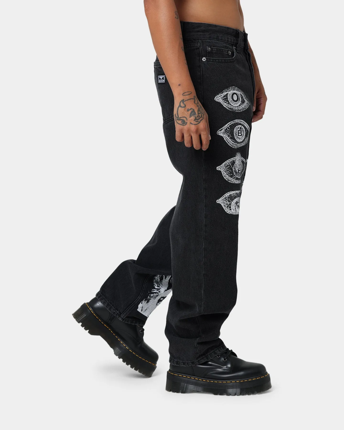 Obey Hard Work Dreams Denim Jeans Dusty Black