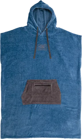 Ocean and Earth Mens Day Break Poncho Blue