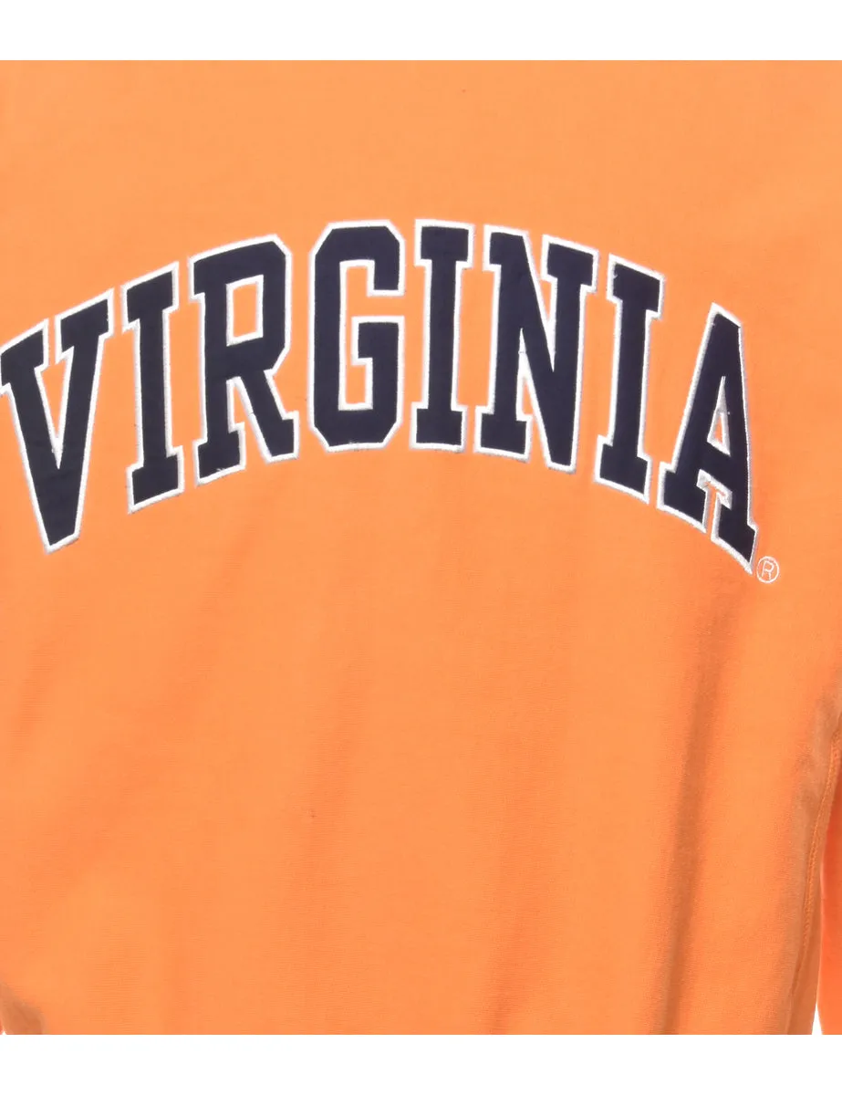 Orange Virginia Printed Sweatshirt - M