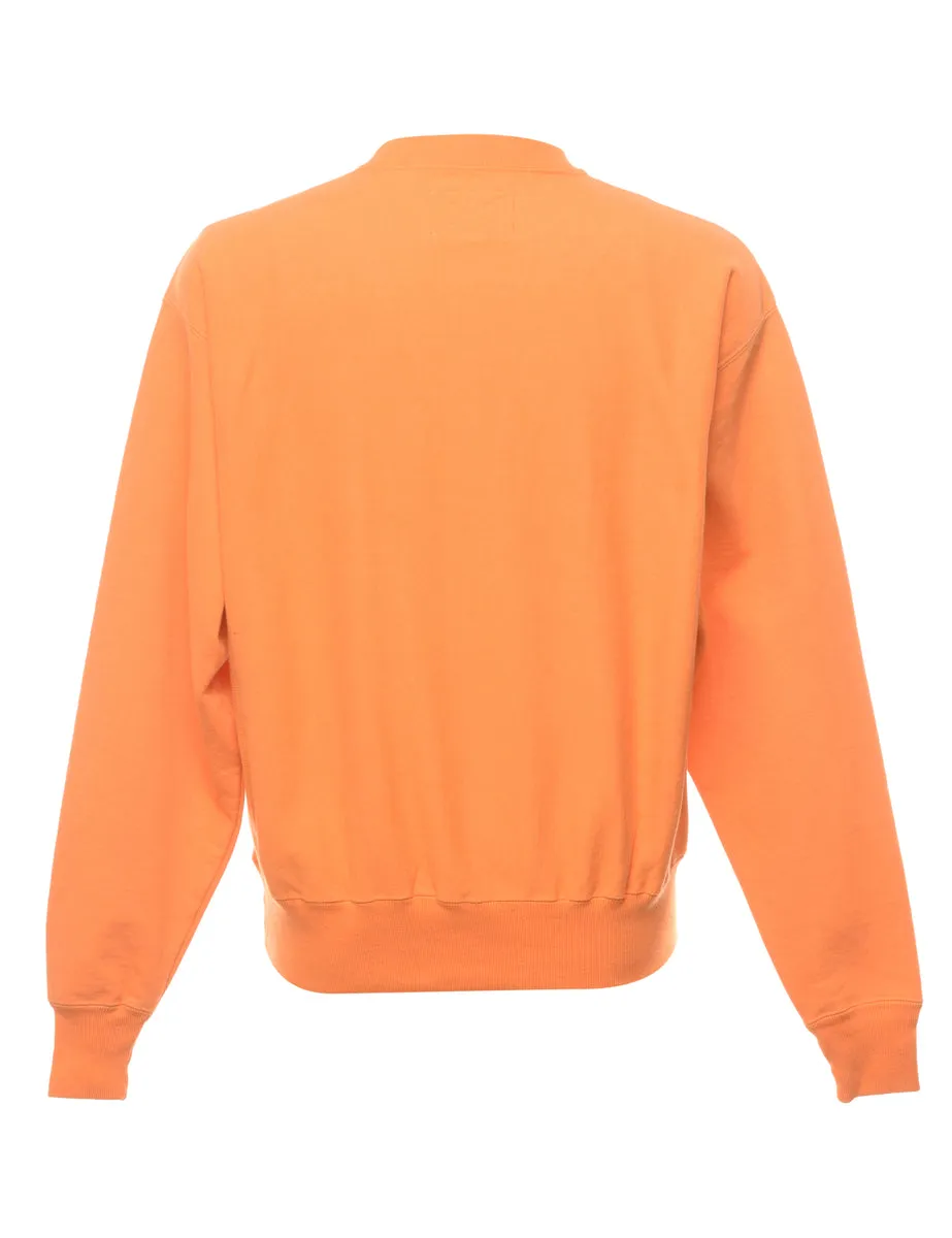 Orange Virginia Printed Sweatshirt - M