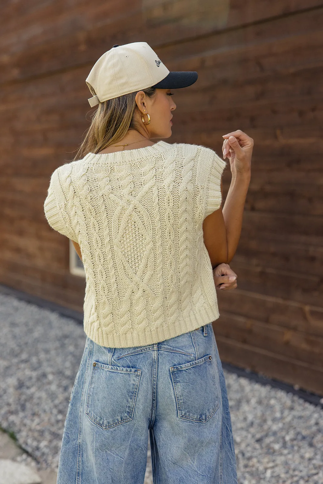 Organa Cable Knit Sweater Vest