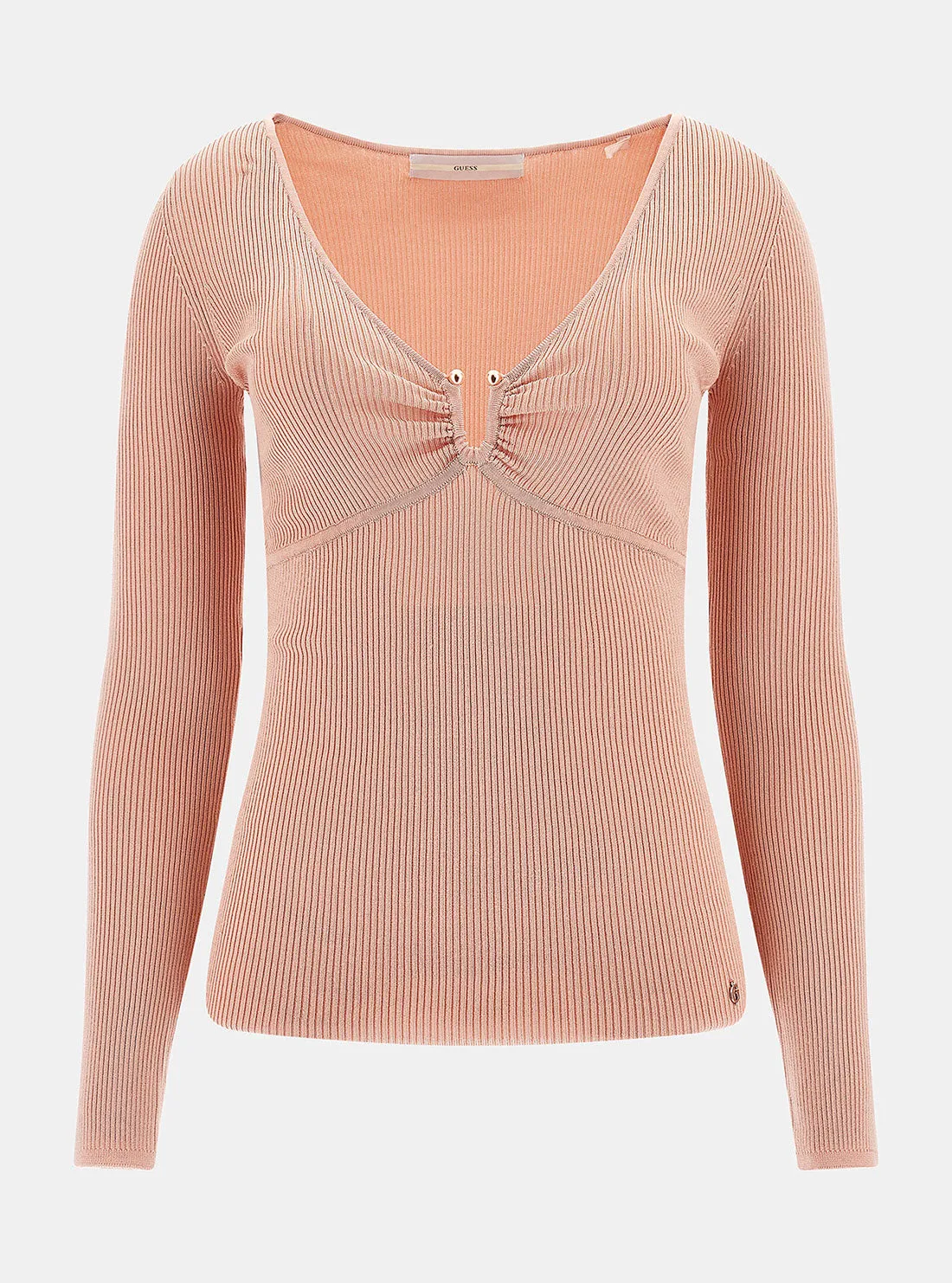 Pink Nicole Rib Knit Top