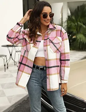 Pink Plaid Shacket