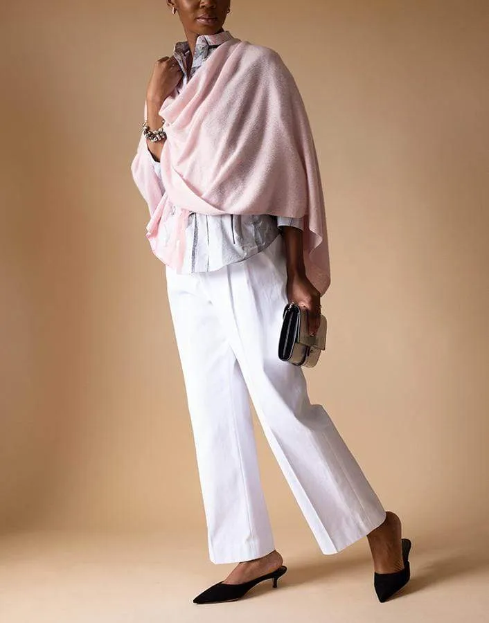 Pink Sand Ruana Cashmere Poncho