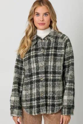 Plaid Button Down Shacket