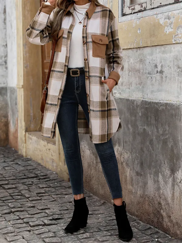 Plaid Longline Shacket – Ideal for Layering