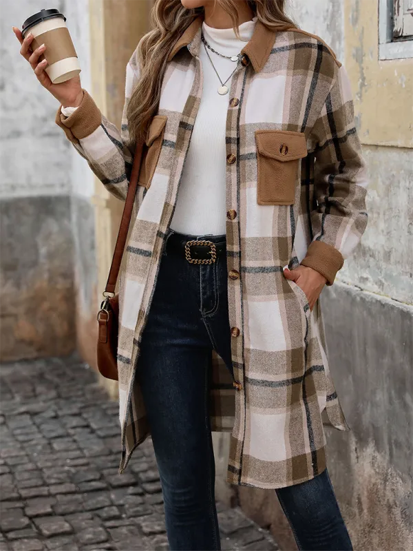 Plaid Longline Shacket – Ideal for Layering