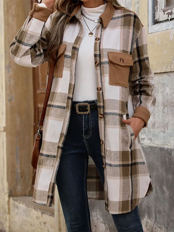 Plaid Longline Shacket – Ideal for Layering