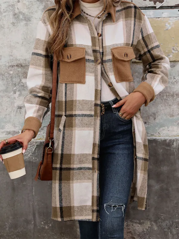 Plaid Longline Shacket – Ideal for Layering