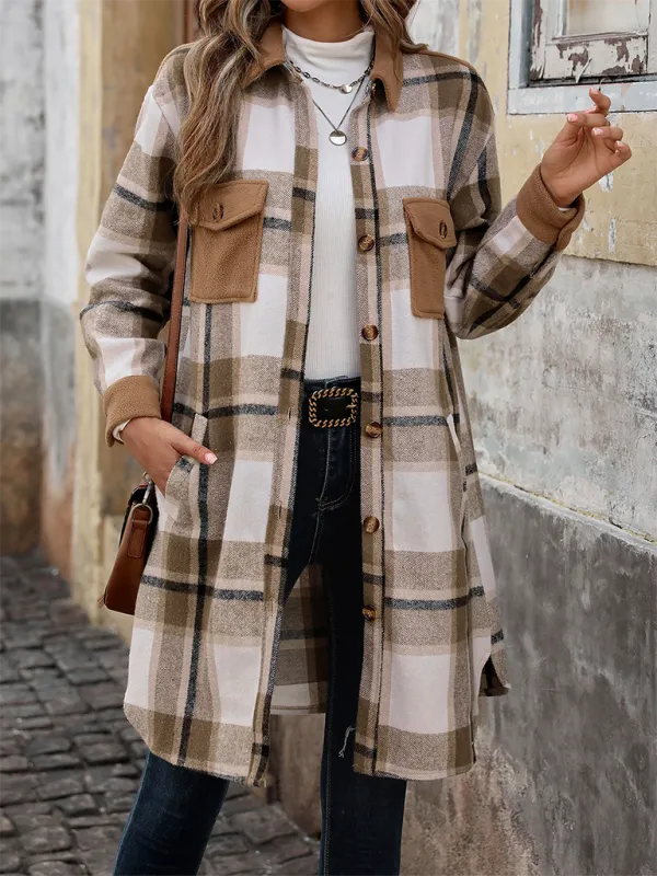 Plaid Longline Shacket – Ideal for Layering