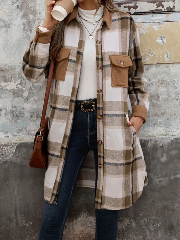 Plaid Longline Shacket – Ideal for Layering