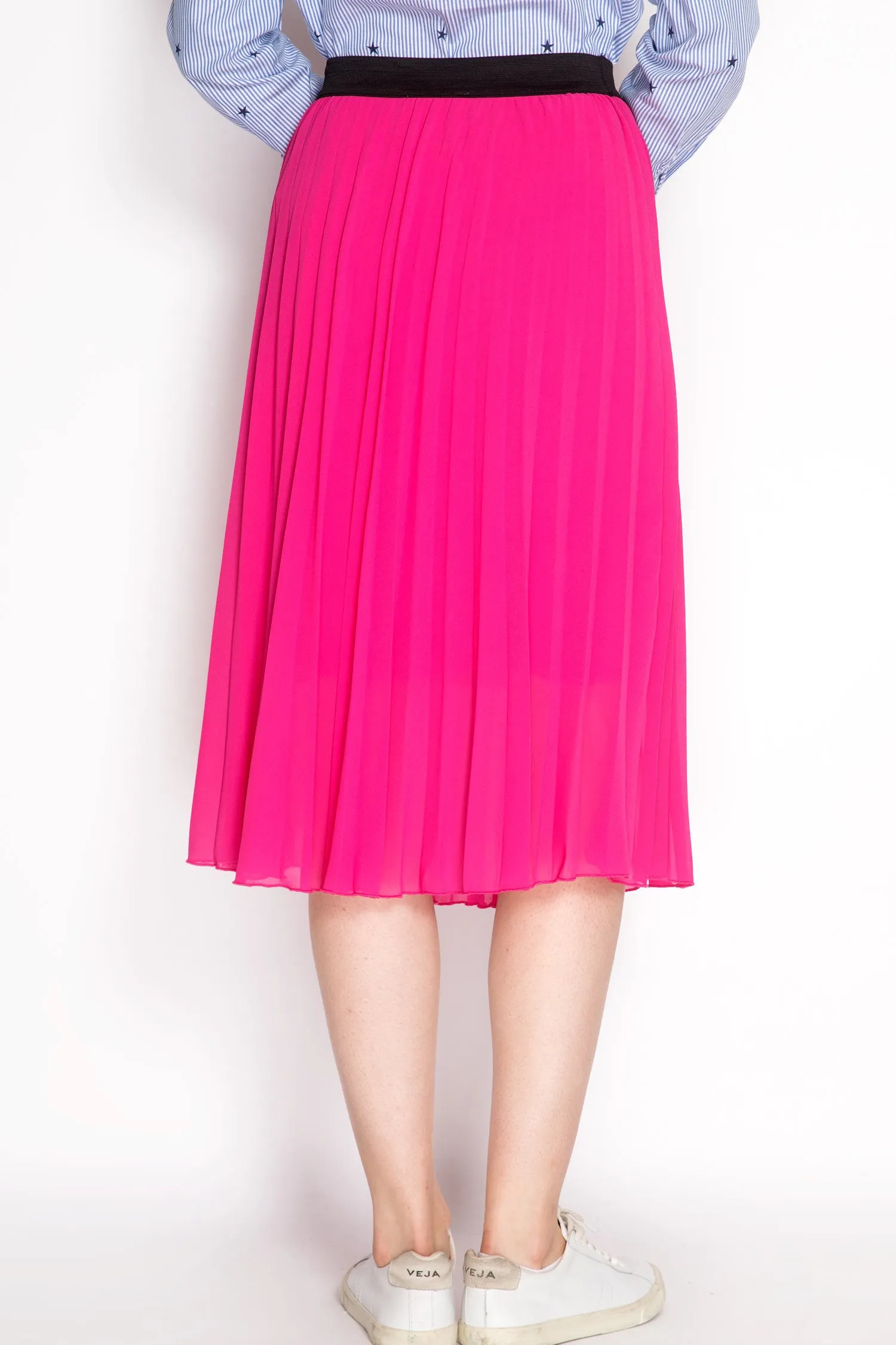 Pleated Midi Skirt